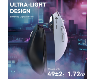 Attack Shark X3MAX Superlight 42kDPI PAW3950 Omron biała 6972792470436 - 1349823 - zdjęcie 6